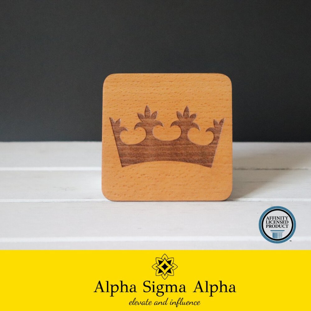 Alpha Sigma Alpha Crown (Set of 4 Coasters)